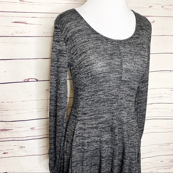 Hollister Heather Gray & Black Casual Long Sleeve Sweater Dress Size XS - Picture 5 of 9